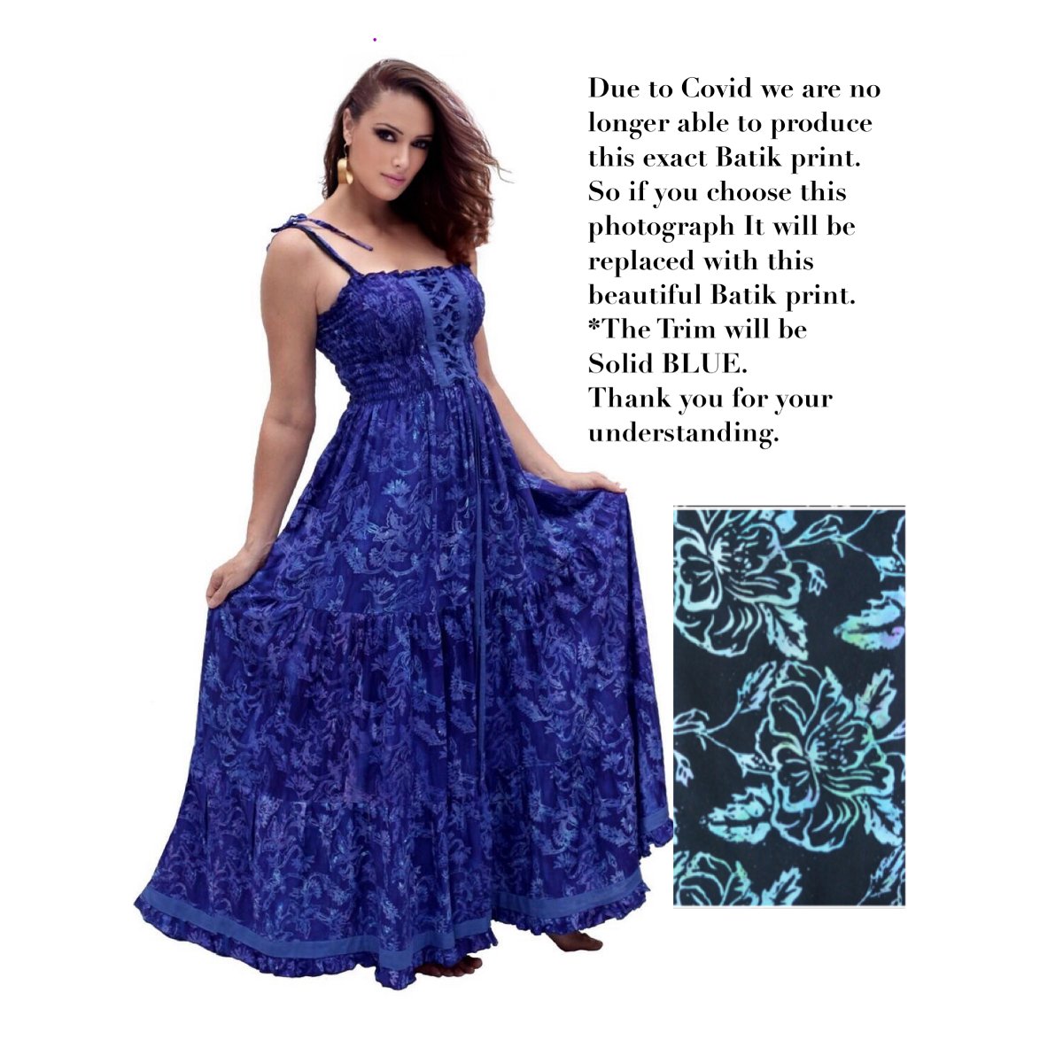 Guinevere Spaghetti Straps Smocked Lacings Ruffle Maxi Dress - The Bohemian Closet