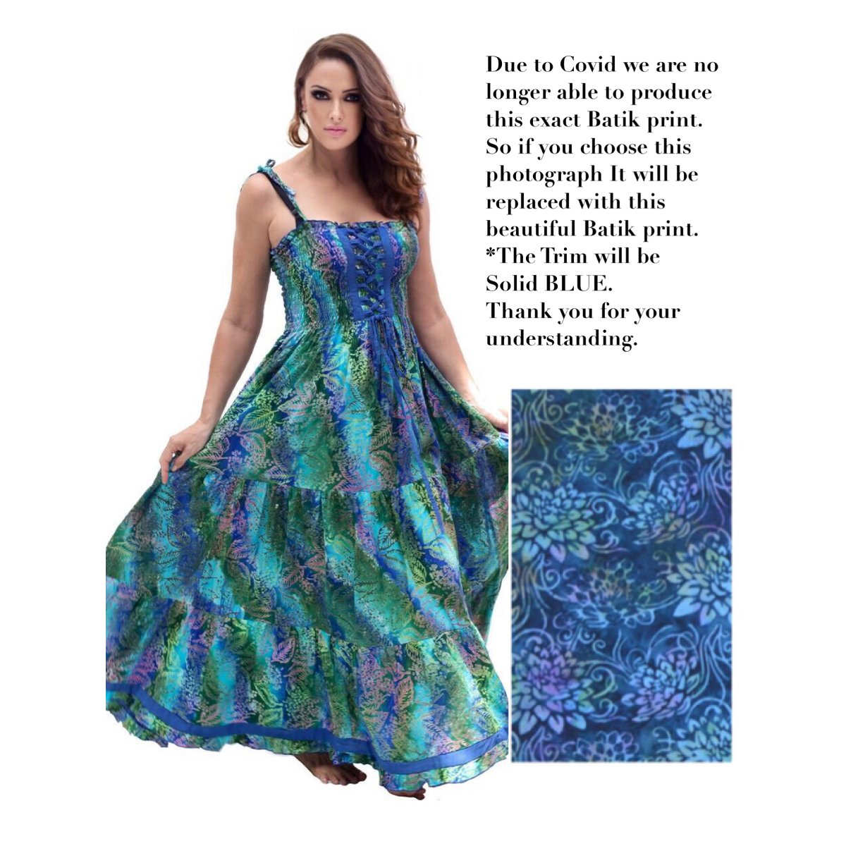 Guinevere Spaghetti Straps Smocked Lacings Ruffle Maxi Dress - The Bohemian Closet