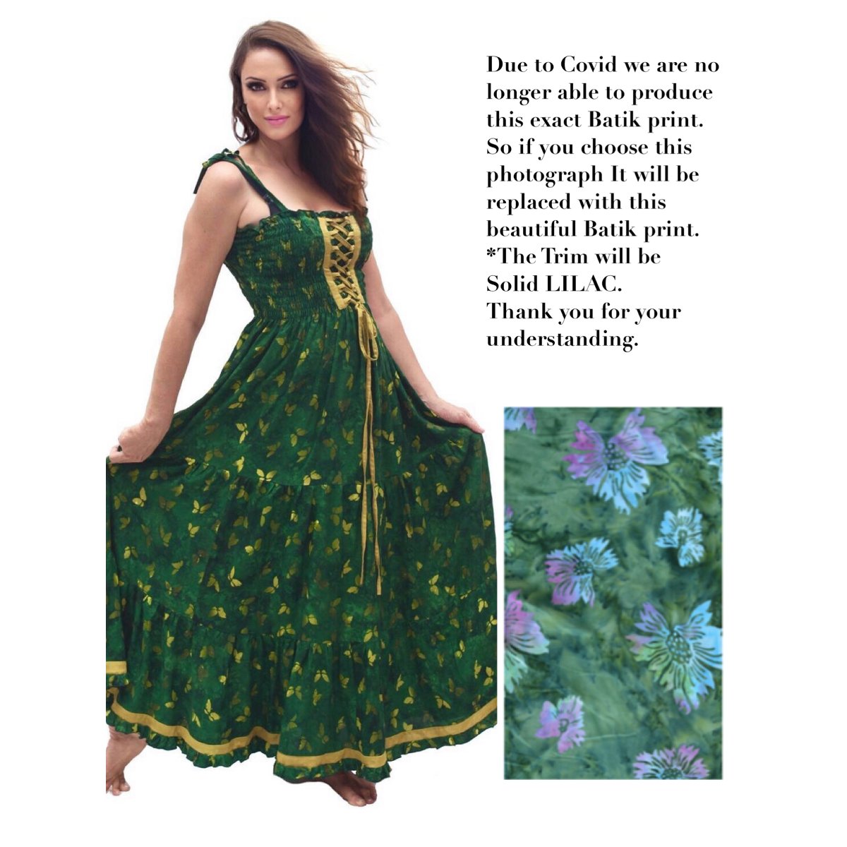 Guinevere Spaghetti Straps Smocked Lacings Ruffle Maxi Dress - The Bohemian Closet