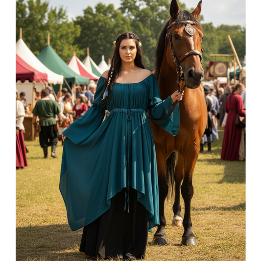Nancy Classic Renaissance Blouse with Long Sleeves - The Bohemian Closet