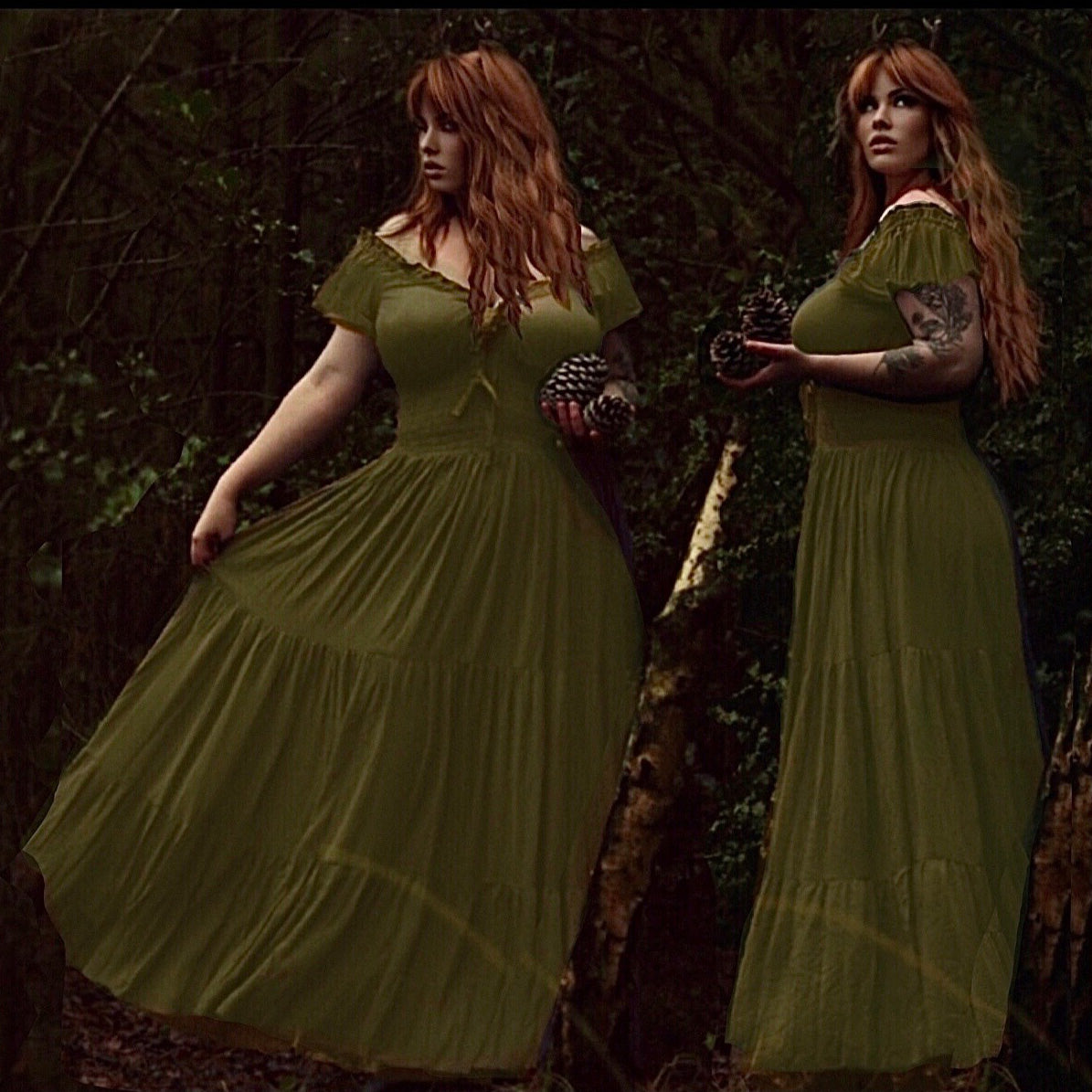 Liliana Rayon Crinkle Smocked Tiers Bohemian Maxi Dress - The Bohemian Closet