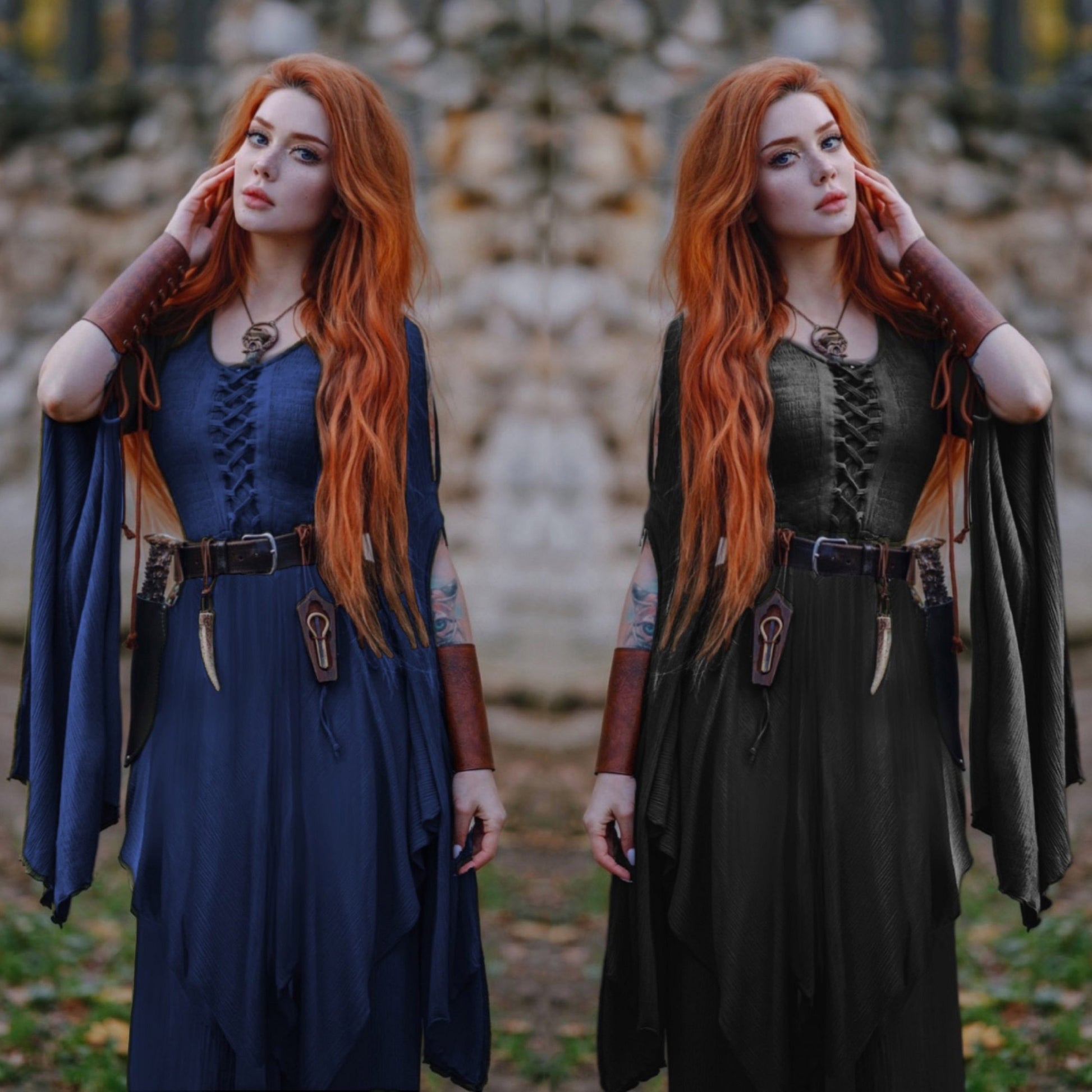 Leona Ren Faire Renaissance Corset Maxi Dress - The Bohemian Closet