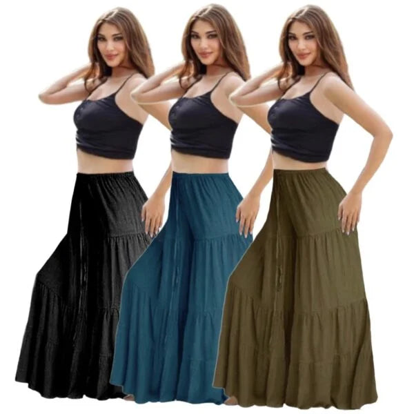 Charlee Ruffle Gaucho Pants - The Bohemian Closet