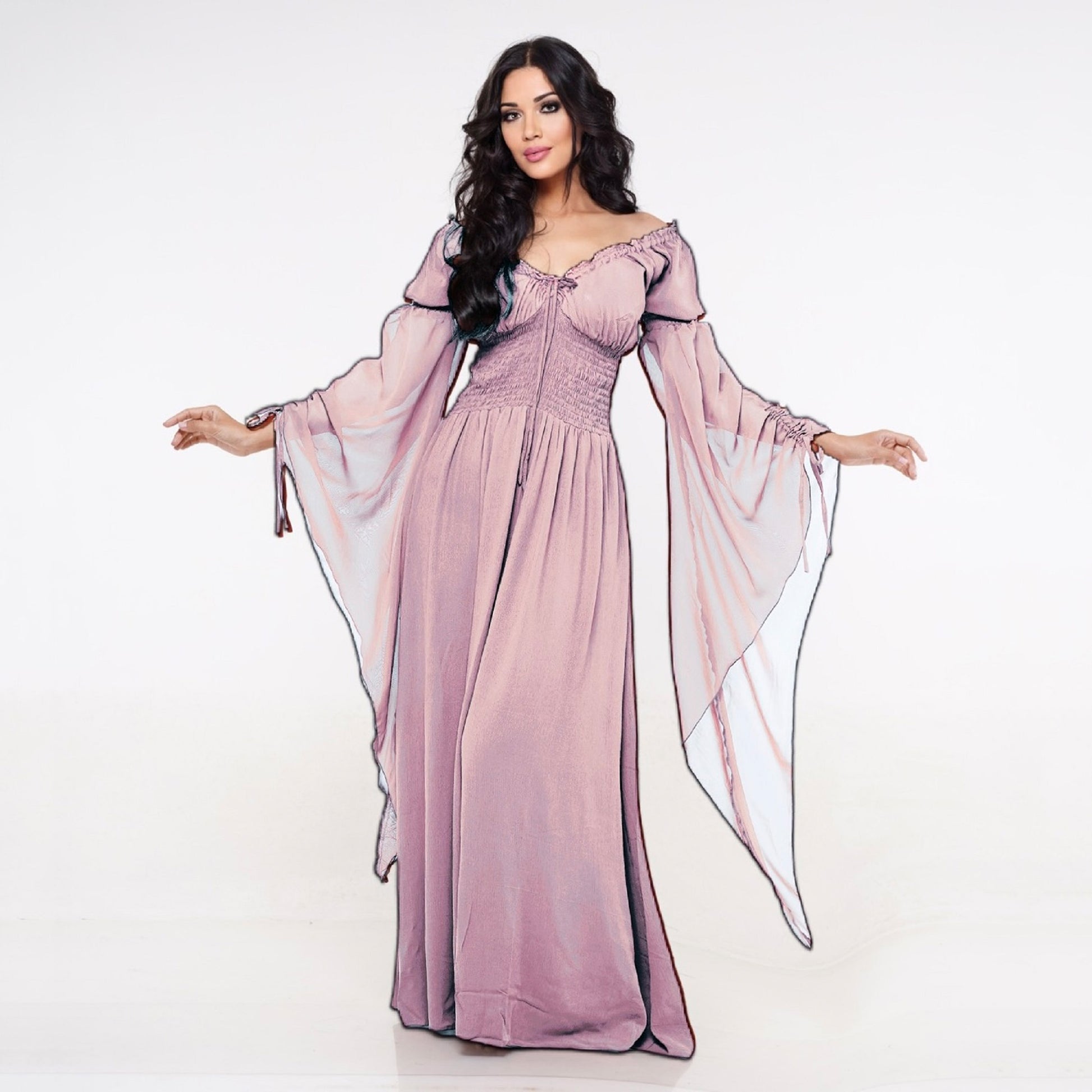 Helena Renaissance Flowing Sleeve Romantic Maxi Dress | The Bohemian Closet Helena Renaissance Flowing Sleeve Romantic Maxi Dress | The Bohemian Closet