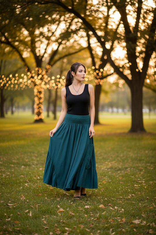 Mariah Ruffle Skirt Dress