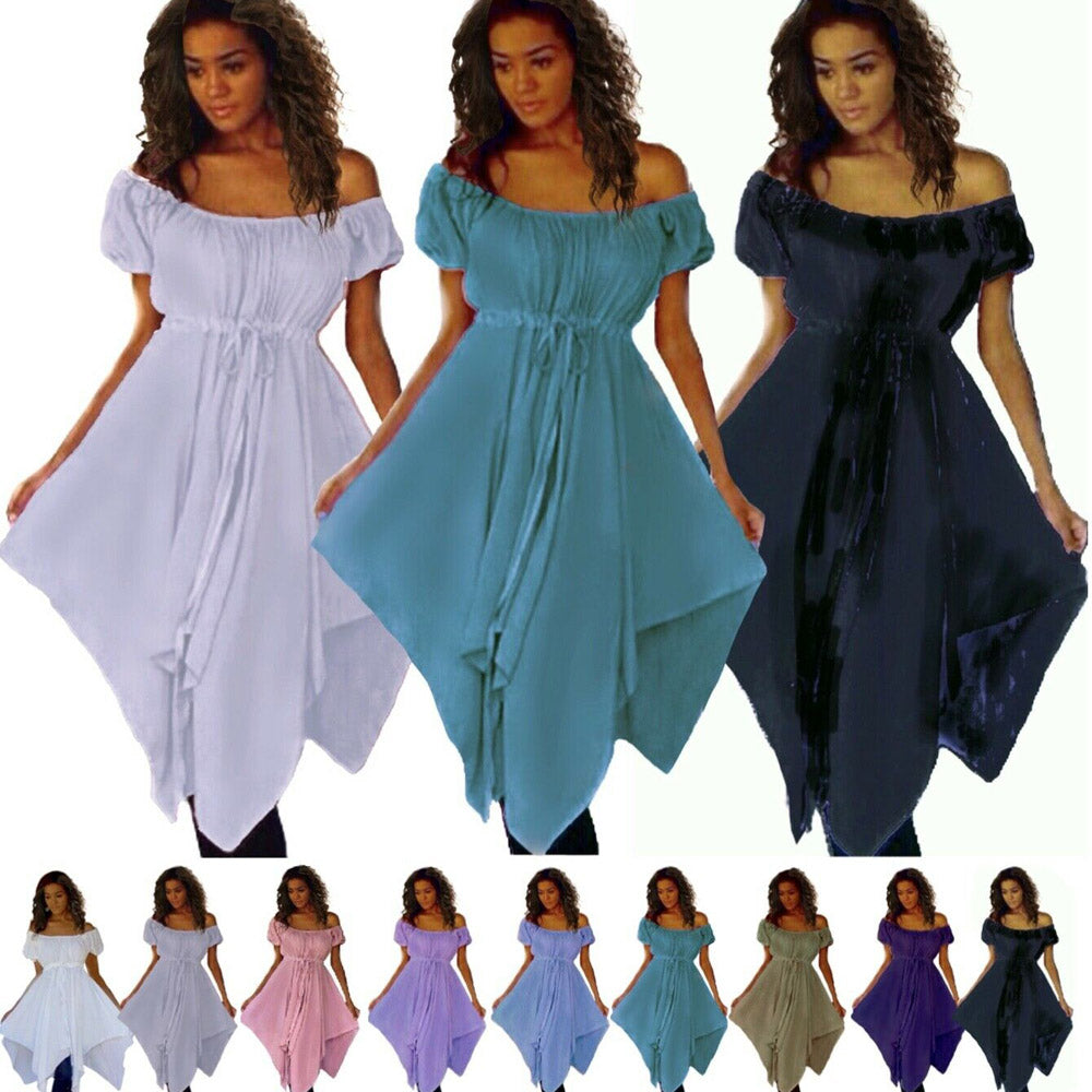 Zoey Stunning Plain Color Short Sleeve Gypsy Blouse - The Bohemian Closet