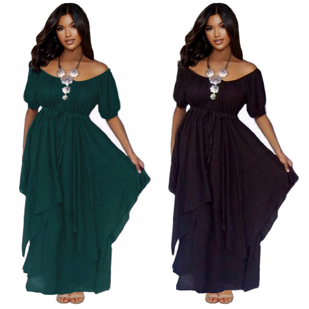 Malia Layered Empire Waist Renaissance Dress - The Bohemian Closet