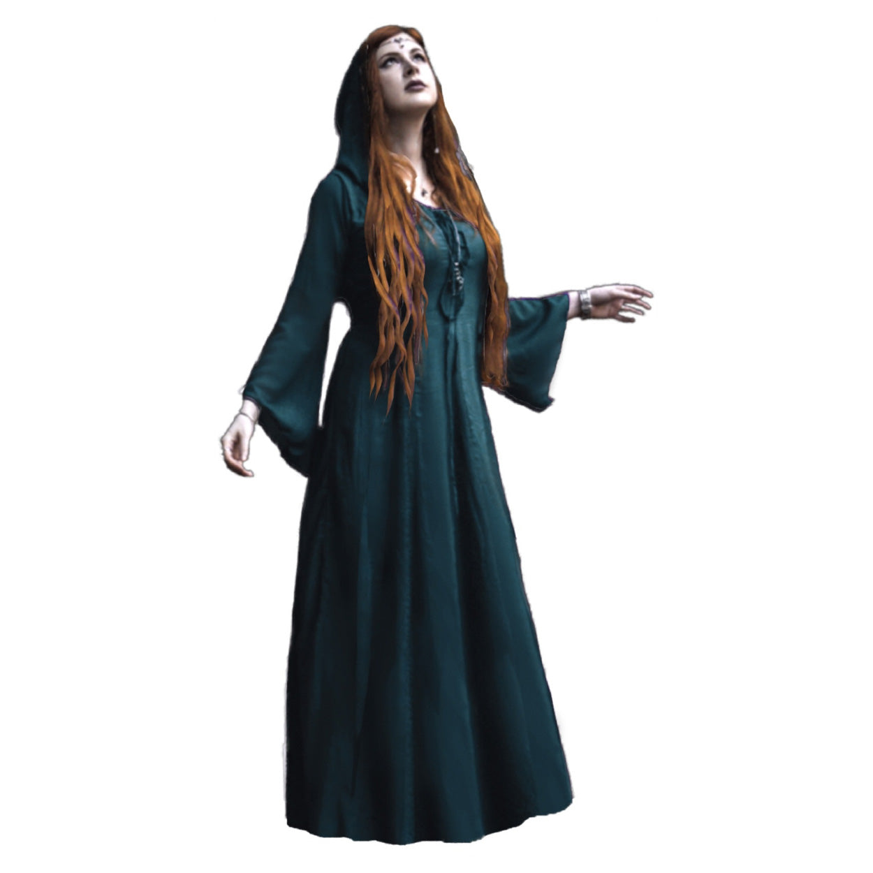 Ariana Wiccan Robe Goddess Gown Maxi Dress - The Bohemian Closet