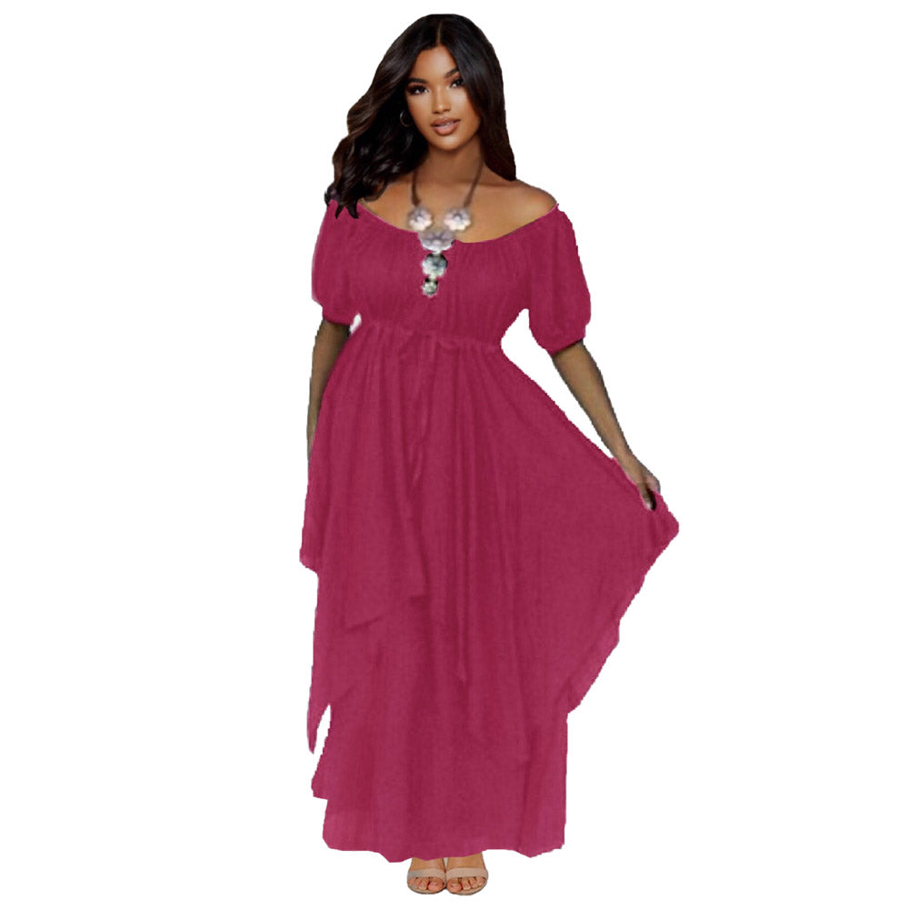 Malia Layered Empire Waist Renaissance Dress - The Bohemian Closet