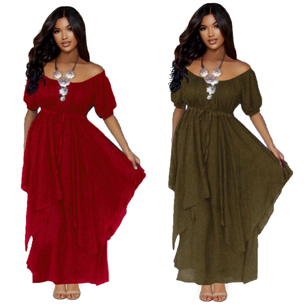 Malia Layered Empire Waist Renaissance Dress - The Bohemian Closet