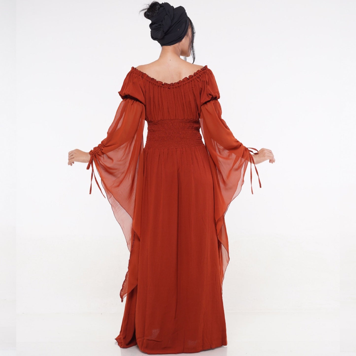 Clarissa Flowing Sleeve Renaissance Romantic Maxi Dress - The Bohemian Closet