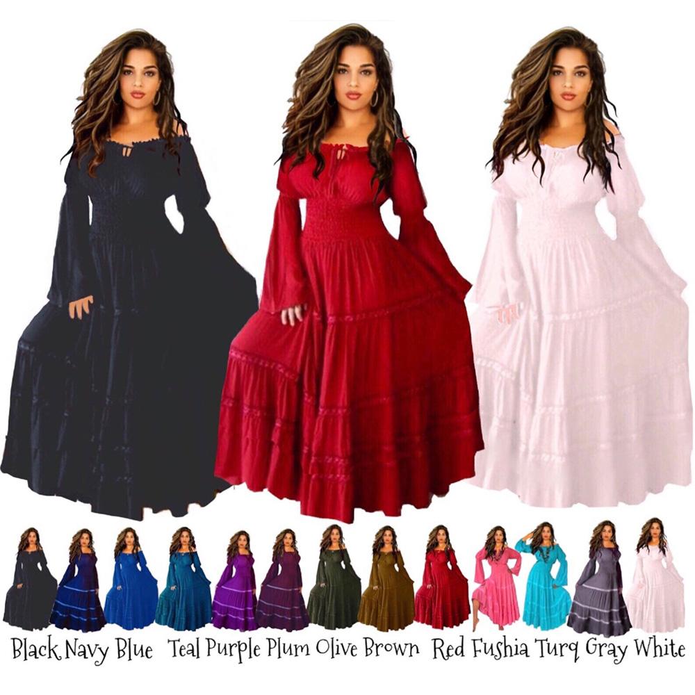 Aliyah Long Sleeve Mexican Gypsy Dress - The Bohemian Closet