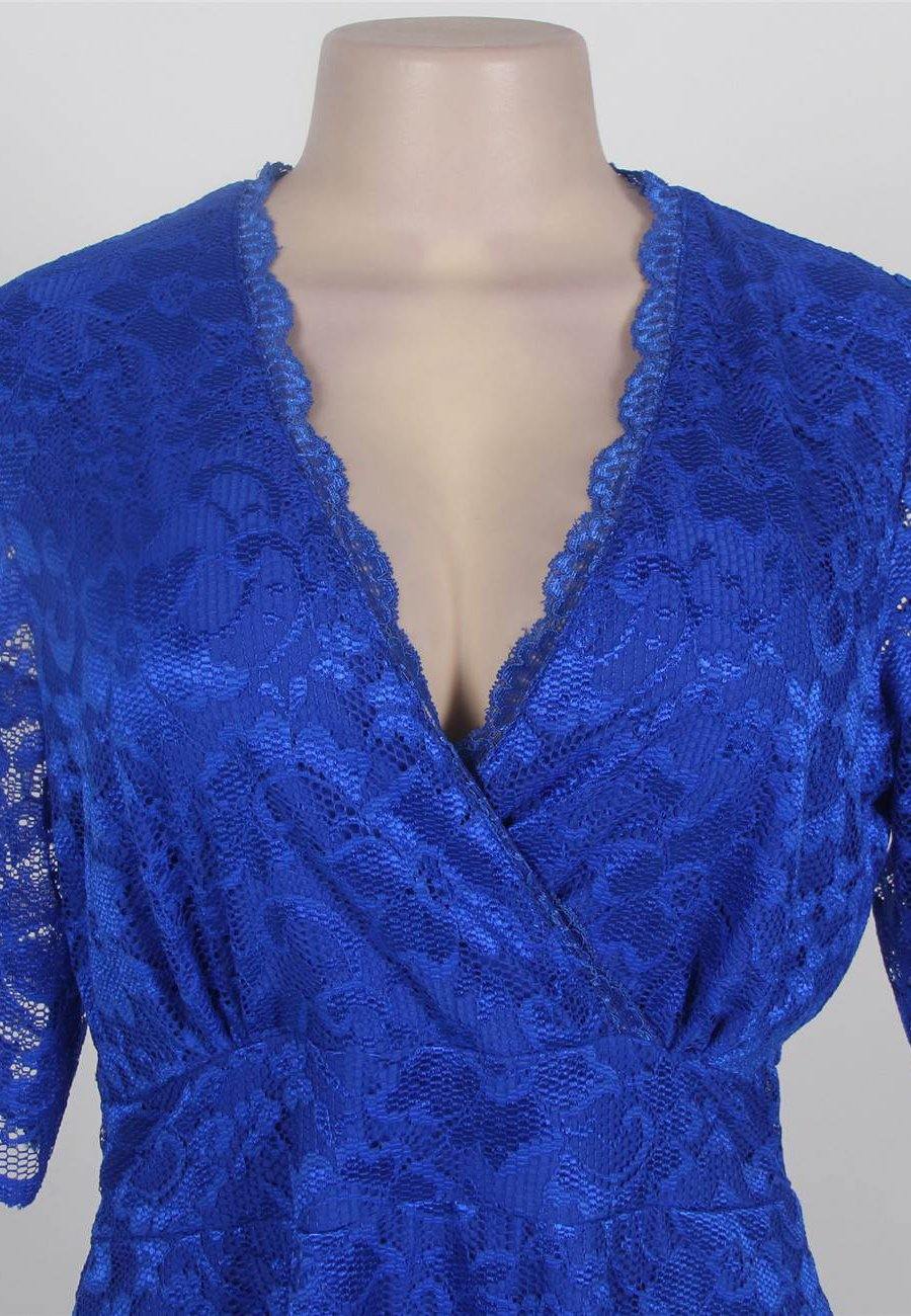 Freya Blue Plus Size Dress - The Bohemian Closet