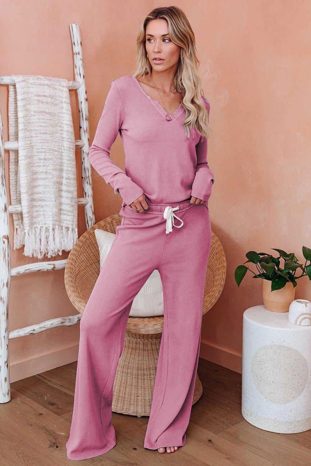 Elizabeth Cotton Modal Shirt and Pants Loungewear - The Bohemian Closet