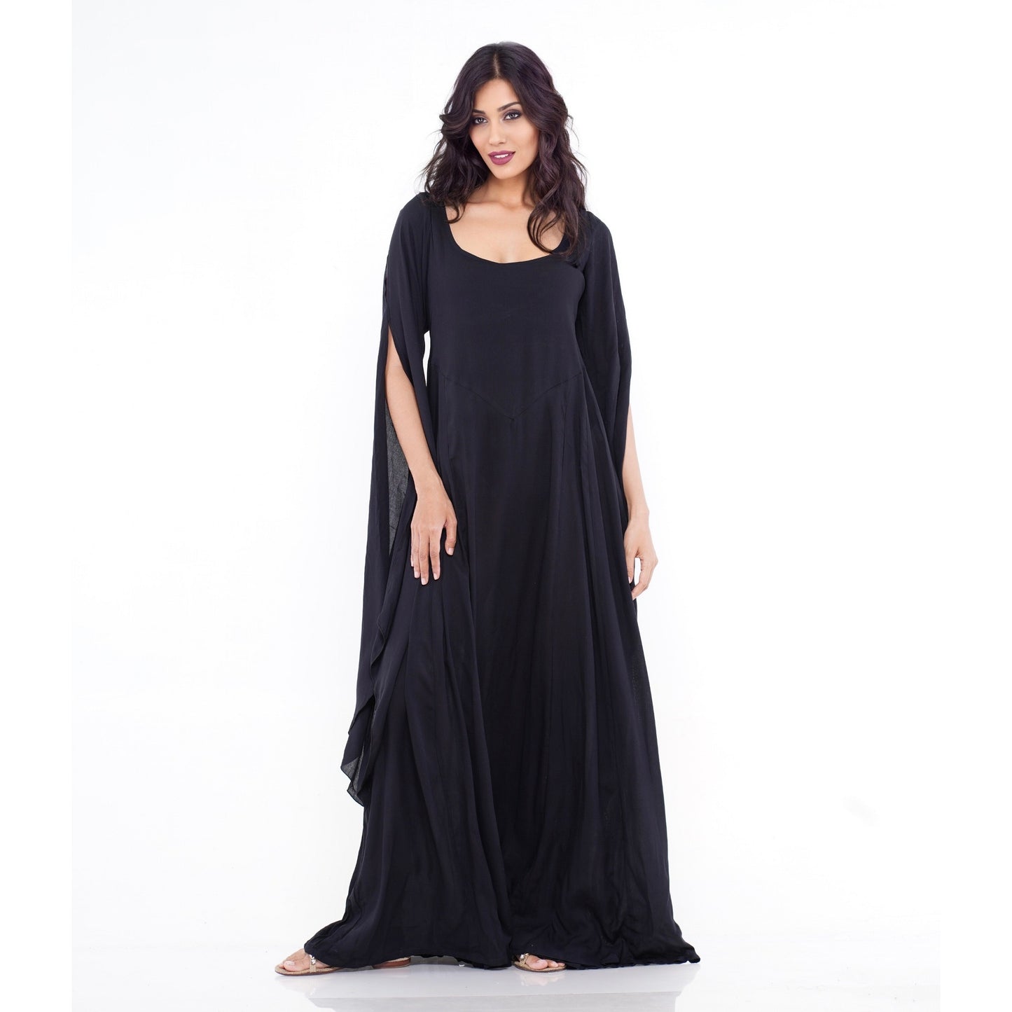 Sariah Renaissance Flowing Sleeve Boho Maxi Dress - The Bohemian Closet