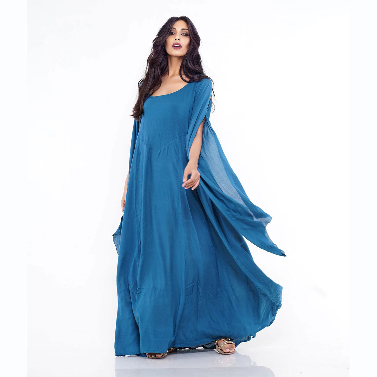 Sariah Renaissance Flowing Sleeve Boho Maxi Dress - The Bohemian Closet