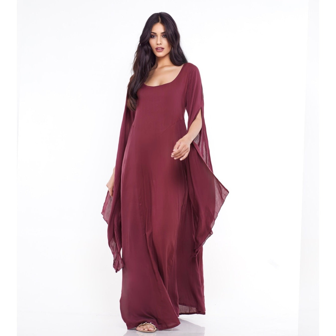 Sariah Renaissance Flowing Sleeve Boho Maxi Dress - The Bohemian Closet