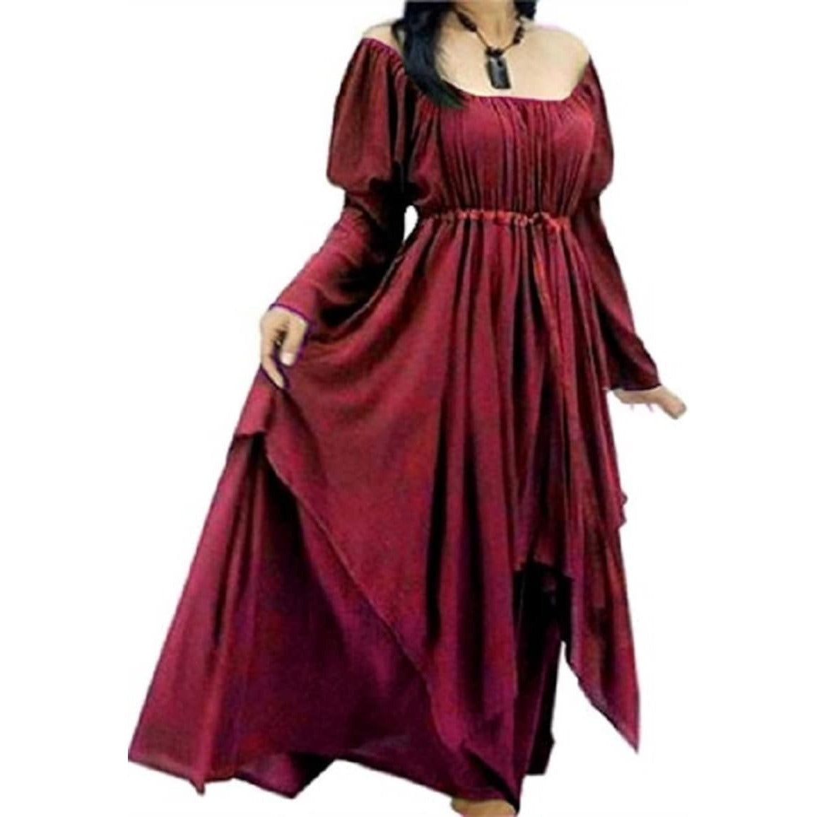 Maren Renaissance Layered Empire Waist Wedding Maxi Dress - The Bohemian Closet