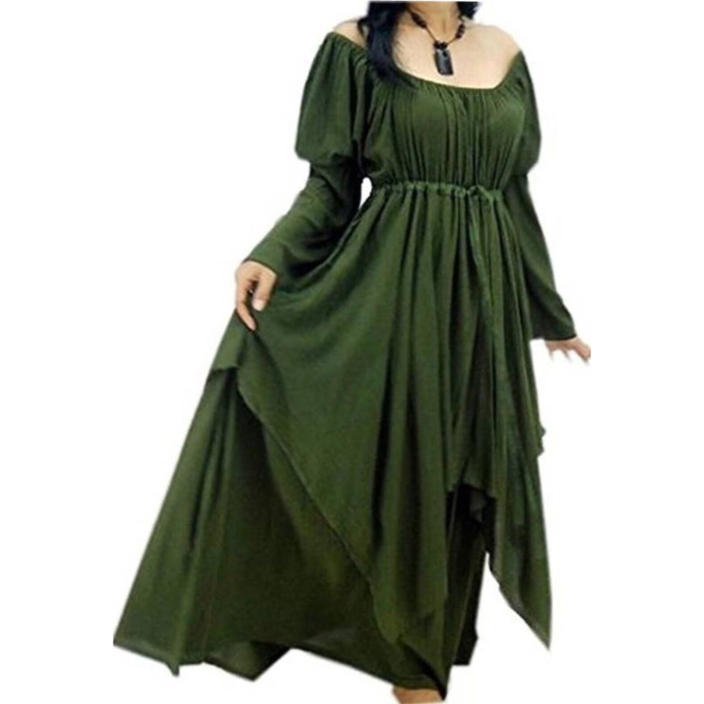 Maren Renaissance Layered Empire Waist Wedding Maxi Dress - The Bohemian Closet