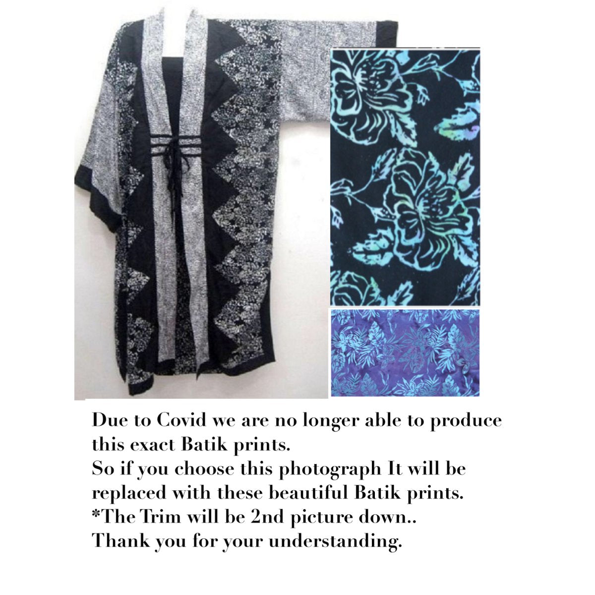Giavanna Charming Kimono Patchwork Batik Jacket - The Bohemian Closet