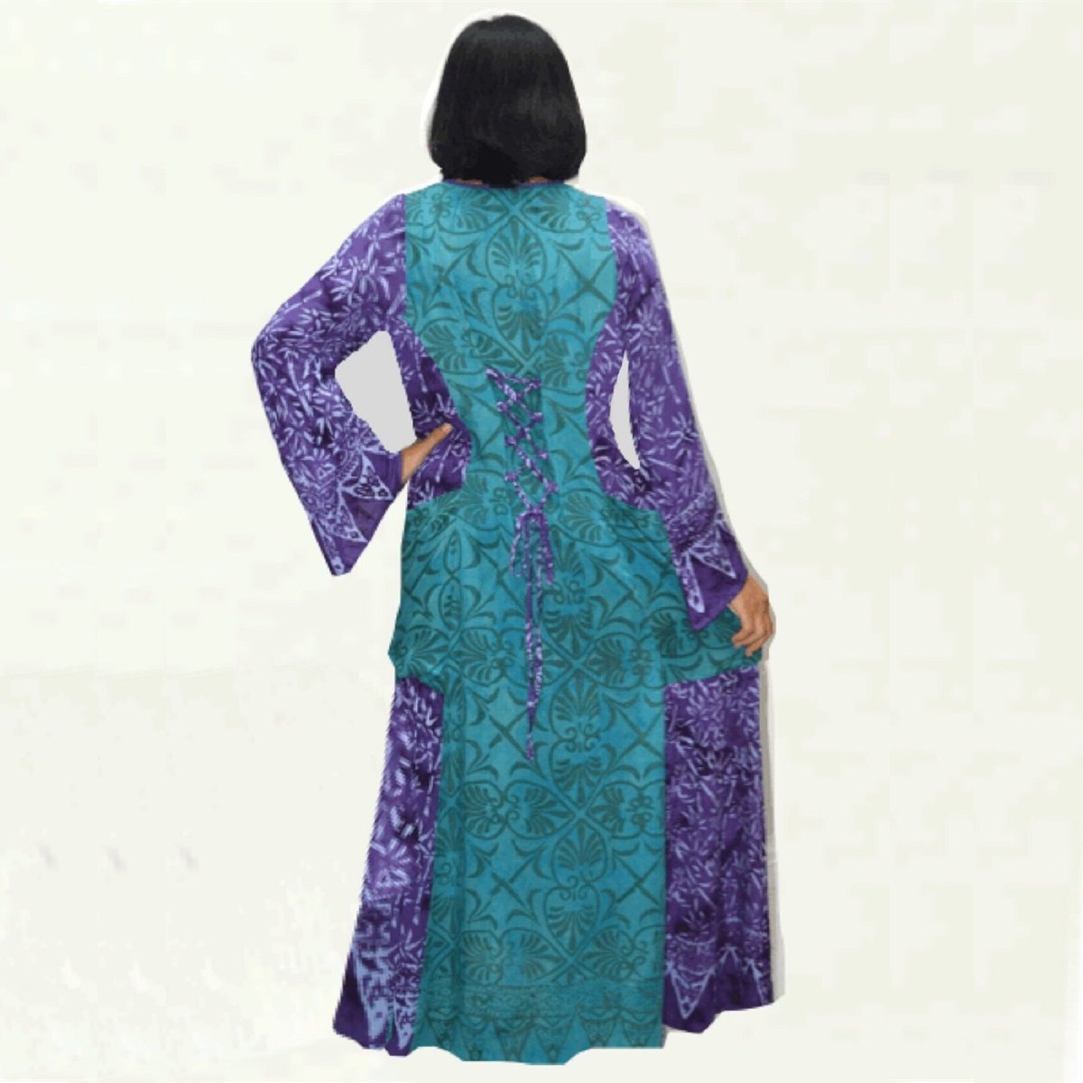 Arianna Batik Art To Wear Boho Maxi Dress - The Bohemian Closet